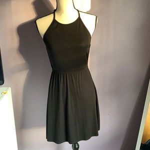 Plain black dress